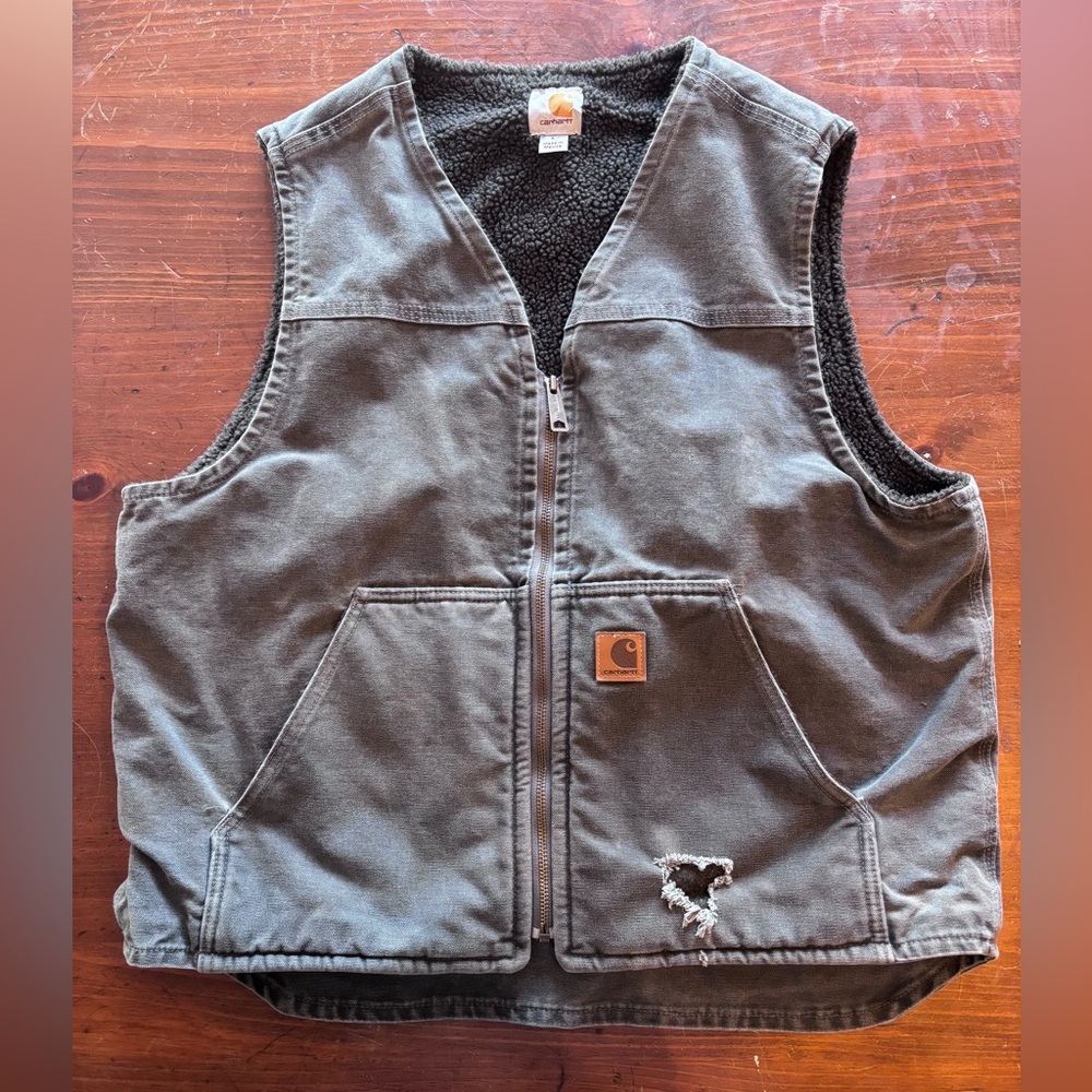 Carhartt Charcoal Sleeveless Vest